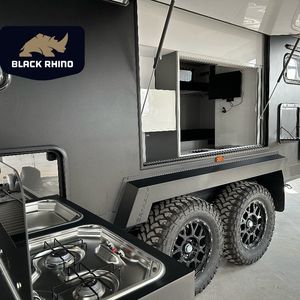 <span class=keywords><strong>Caravana</strong></span> Black Rhino <span class=keywords><strong>de</strong></span> <span class=keywords><strong>750</strong></span> <span class=keywords><strong>kg</strong></span>, Mini Remolque, Estándar Australiano, Todoterreno, Fibra <span class=keywords><strong>de</strong></span> Vidrio, Ligera, para Campamentos - Product Image 4