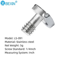 BEXIN 1/4 "-20 щелевых D-образных колец Скрытая камера штатив с шаровой головкой крепежный болт и гайка для Sachtler и Manfrotto