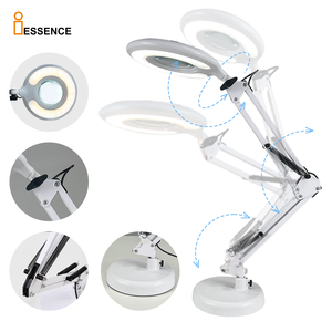Led bảng ánh sáng vẻ đẹp Đèn đọc sách với kính lúp linh hoạt nhôm bàn đèn RoHS cho nghiên cứu & phòng ngủ DC cung cấp điện - Product Image 2