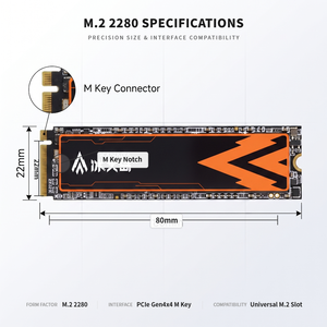 SSD NVMe KANAGA 2TB M.2 2280 Gen4x4 Kecepatan Baca 7000MB/s TLC NAND Flash untuk Desktop Laptop - Product Image 2