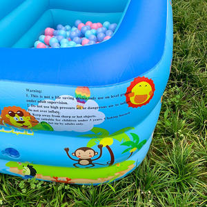 大人と子供のための大型プラスチック製折りたたみ式PVCインフレータブルスイミングプール（庭、屋内、屋外用） - Product Image 4