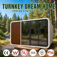 Capsule Spatiale Modulaire Préfabriquée Design Futuriste Apple Cabin pour Glamping, Jardin, Resort, Vie en Plein Air, Camping, Hôtel