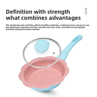 Ensemble tout-en-un compatible gaz et induction, durable, nouveau couvercle en verre pour bébé, petite casserole antiadhésive, ensemble de casseroles de cuisson, durable