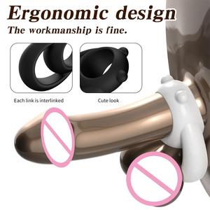 Novo Galo Dos Homens Anéis Atraso Ejaculação, Silicone Macio Anéis De Pênis Retardo Galo Anel Bola Maca Casais Brinquedos Sexuais - Product Image 1