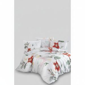 Varol Royal Satin Duvet Cover <b>Set</b> 300TC Luxury Floral Woven for Home Use-ARUNA - Product Image 2