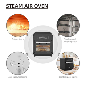 Horno Freidora de Aire con Pantalla LCD y Control Digital, Nuevo Diseño, 1800W, 12L/15L, Aluminio, OEM, Cuadrado, Doméstico, 220V - Product Image 5