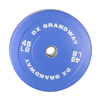 Disques de Poids Bumper en Acier Caoutchouté Macaron Color pour Équipement de Fitness 5-25kg