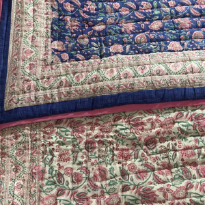 Nuevo Precio de calidad superior de lujo hecho a mano Vintage étnico Kantha edredón cosido a mano algodón Kantha edredón Patchwork edredón para el hogar - Product Image 1