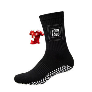 Wholesale High Quality Custom Logo Print Crew Terry Fashion Sport <b>Grip</b> <b>Socks</b> for Men OEM Designer Crew <b>Socks</b> - Product Image 1