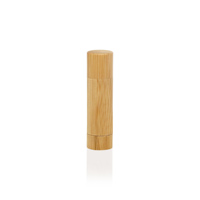 Tube de baume à lèvres en bambou écologique avec logo personnalisé, 5 g 5 ml, conteneur de rouge à lèvres naturel pour l'emballage des soins des lèvres