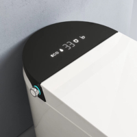 Nouvelle conception intelligente de bonne qualité, rinçage automatique, jet d'eau automatique, toilette intelligente allongée montée au sol