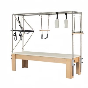<span class=keywords><strong>Lit</strong></span> de Pilates Cadillac Reformer en Bois d'Érable Premium, Qualité Commerciale, Équipement d'Entraînement Réglable pour le Renforcement Musculaire, Idéal pour la Maison et le Studio - Product Image 3