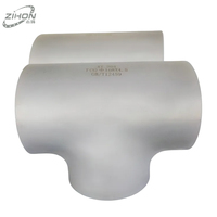 Tubería en T de Acero Inoxidable 304/316L Tipo Reductor Igual ZIHON, Estándar ASME B16.9, con 2 Años de Garantía para Tuberías