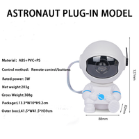 Projecteur d'étoiles Astronaute, Projecteur d'étoiles Lumière Galaxie pour Enfants, Lumières LED Réglables à Distance pour Chambre à Coucher, Décoration Chambre Fille