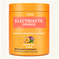 Vegan Elektrolytenpoeder Passievrucht Smaak Hydratatie Supplement 147g Elektrolyten Drank