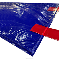 Bâche industrielle noire en PVC enduit, imperméable, résistante aux déchirures, 100% occultante, lourde, pour couvrir les conteneurs, les entrepôts