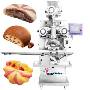 BNT-208A Rheon çift renkli çikolata dolgulu kurabiye yapma makinesi bisküvi börek hazırlama makinesi satılık