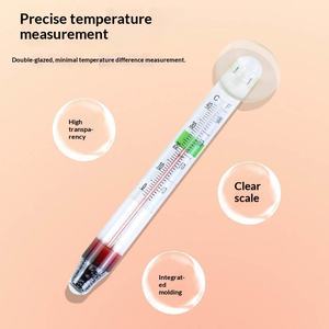 Termometro in Vetro Piccolo e Robusto con Ventosa per Acquario, Misuratore <span class=keywords><strong>di</strong></span> Temperatura dell'<span class=keywords><strong>Acqua</strong></span> ad Alta Precisione, Impermeabile, con Scatola Incorporata per Vasche dei Pesci - Product Image 5