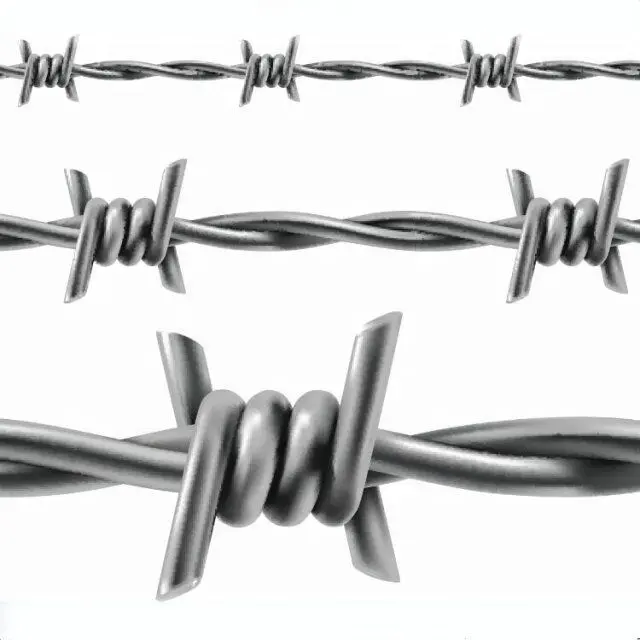 1 320 Ft. 4-Point High-Tensile Galvanized Steel Barbed Wire Barbed Wire Fencing Razor Barbed Wire