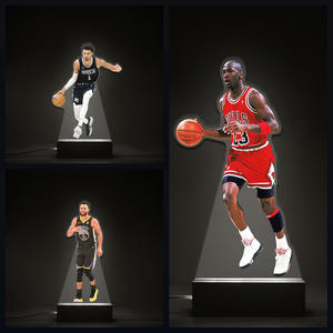 NBA06 Star du basket-ball américain <span class=keywords><strong>Kobe</strong></span> Curry, poupée en acrylique avec lumière nocturne pour la cuisine, vente en gros - Product Image 3