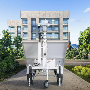 Torre de Vigilancia Telescópica con Cámara CCTV, Remolque Solar Móvil para Trabajo VTS1P-M, Remolque con Cámara CCTV - Product Image 4