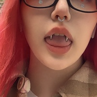 Gaby Zircon Plaqué Or Acier Inoxydable Vintage Anneau de Lèvre à Dents Pointues Étanche Piercing Clou Vampires pour Mariage et Fête