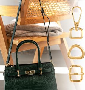 Kit de crochets pivotants PCS avec boucles coulissantes Tri-Glide, fermoirs pivotants et anneaux en D pour la fabrication de sacs à main, quincaillerie dorée pour sacs - Product Image 6