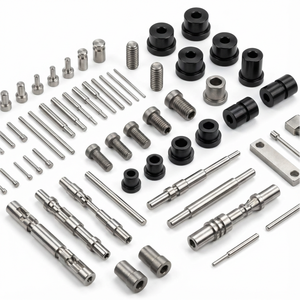 قطع مصنعة بتقنية التحكم الرقمي بالحاسوب من النوع السويسري عالية الدقة مخصصة من الألومنيوم المؤكسد الأسود والفولاذ المقاوم للصدأ مكونات دقيقة مصنعة بتقنية التحكم الرقمي بالحاسوب - Product Image 1