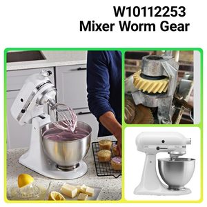 <span class=keywords><strong>Engranaje</strong></span> de Repuesto Mejorado W10112253 para Batidoras Whirlpool y <span class=keywords><strong>KitchenAid</strong></span>, Reemplaza las Piezas 4162897 4169830 AP4295669 - Product Image 5