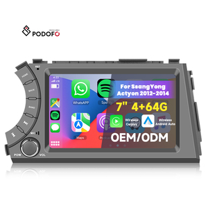 Podofo Ssangyong actyon 2012-2014 7 inch 4 + 64GB Android đài phát thanh xe hơi không dây Carplay Android Auto GPS Wifi Quạt làm mát OEM/ODM - Product Image 1