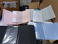 Étui Clavier Folio de Luxe pour Xiaomi Pad 8/8 Pro/7/7 Pro 11,2 Pouces, Housse de Tablette Antichoc avec Clavier Bluetooth Sans Fil