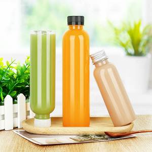 Joint de bouchon à vis de bouteille de boisson en <span class=keywords><strong>plastique</strong></span> PET 250ml/500ml personnalisable pour thé soda avec impression de logo personnalisé 16 oz <span class=keywords><strong>1L</strong></span> - Product Image 3