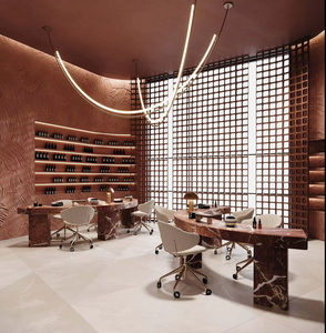 Full Custom Luxury Hair <b>Salon</b> interior Design with reception desk, <b>Salon</b> Furniture Whole Space Decoration One-stop Fit-out - Product Image 5