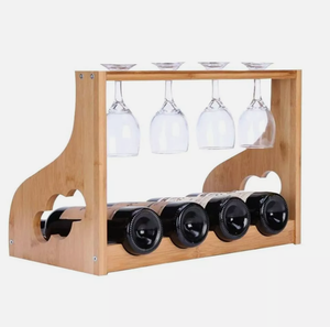 Proveedor mayorista de Vietnam, estantes de vino de bambú Premium para vajilla y juego de vino, bañeras para bebidas, portavasos para vino - Product Image 4