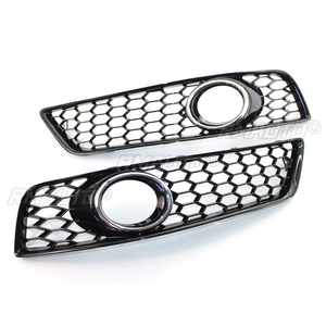 2 pièces Grille avant de voiture en nid d'abeille pour Audi A3 8P 2009-2013 8P0807682D Cache de grille de phare antibrouillard - Product Image 3