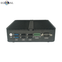 Mini Ordenador EGLOBAL Sin Ventilador, Intel N100, DDR4, MSATA SSD, Win10, 4 USB, Nuc, DP, WiFi, 2 RJ45, Gigabit LAN, Audio, Linux