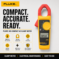   Multimètre numérique compact 305 à pince AC 600A True RMS, testeur électrique pour fils, garantie 1 an, alimenté par batterie