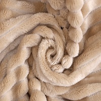 Nouveautés 2022 Couverture en polaire corail en polyester tricoté super doux et uni, écologique, pour toutes les saisons