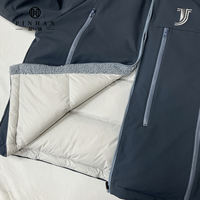 Veste matelassée réversible à capuche pour homme, deux tons, avec garniture en sherpa, manteau d'hiver matelassé, poches zippées, vêtements d'extérieur