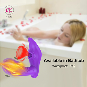 Лидер продаж, вибратор с пультом дистанционного управления, с двойной головкой и режимом нагрева, Магнитный зарядный вибратор с точки G и клиторальным вибратором - Product Image 2