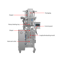 Machine d'emballage sous vide entièrement automatique pour graines de chips de café, scellant de casse-croûte de sucre de granule