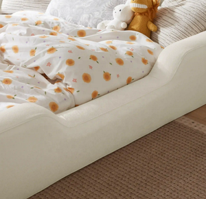 Lit d'enfant moderne personnalisé 2026 en <span class=keywords><strong>fourrure</strong></span> sans structure, ultra-sûr, taille standard, design bas au sol pour chambre d'enfant, écologique - Product Image 3