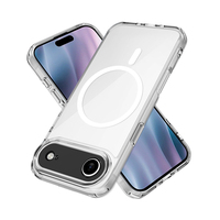 Anti-jaunissement vente en gros clair Anti-chute magnétique Transparent TPU PC housse de protection pour téléphone pour iPhone Air 17 Pro 17 16 15