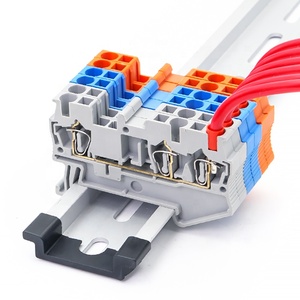 Bloque de terminales de riel Din Conector de Cableado eléctrico Retorno Pull Tipo 3 Conductor - Product Image 6