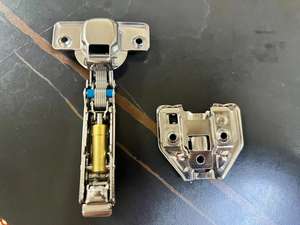 Acero Inoxidable 304 #    <span class=keywords><strong>Bisagras</strong></span> de Acero para <span class=keywords><strong>Puertas</strong></span> de Armario de <span class=keywords><strong>Cocina</strong></span> con Cierre Suave de 105 Grados, Amortiguación Hidráulica Ajustable - Product Image 4