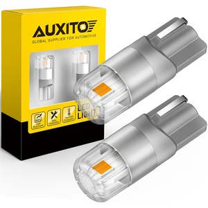 AUXITO 2X T10 CANBUS สีเหลืองอําพัน 194 168 ไฟ LED เครื่องหมายด้านข้างหลอดไฟหนึ่งคู่ - Product Image 1