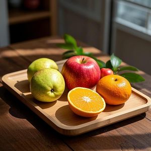 <span class=keywords><strong>Plateau</strong></span> <span class=keywords><strong>de</strong></span> service carré en bois <span class=keywords><strong>de</strong></span> bambou poli pour fruits, pain, charcuterie, <span class=keywords><strong>fromage</strong></span>, noix, café, thé, ou comme soucoupe pour plantes - Product Image 6