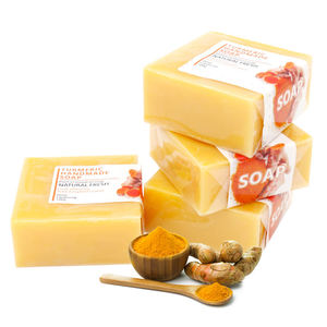 Sbiancamento della pelle cura del corpo sapone naturale per la pulizia di base della curcuma sapone antiossidante sapone fatto a mano - Product Image 2