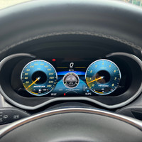 Panel Instrumen Digital Upgrade Mobil 12,3 inci untuk W205 GLC X253, Mendukung Carplay