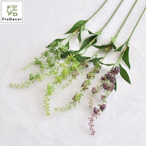 Nuovo Arrivo: Salvia Artificiale in Plastica da 73CM, Verde Viola, Fiore Autunnale per Decorazioni Matrimoniali, Natalizie e Domestiche - Product Image 2